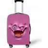 Elastický obal na kufor Crazy Face 12 - ružový Veľkosť: L Elastický obal na kufor Crazy Face 12 - ružový Veľkosť: L