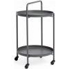 Oceľový servírovací stolík na kolieskach ø 44,5 cm Austin – Yes Everyday Oceľový servírovací stolík na kolieskach ø 44,5 cm Austin – Yes Everyday
