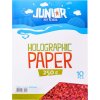 Dekoračný papier A4 Holografický červený 250 g, sada 10 ks Dekoračný papier A4 Holografický červený 250 g, sada 10 ks