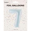 PartyDeco Fóliový balón Číslo 7 svetlomodrý 86cm PartyDeco Fóliový balón Číslo 7 svetlomodrý 86cm