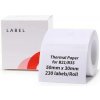 Papierový štítok Niimbot etikety R 50 × 30 mm 230 ks White na B21 Papierový štítok Niimbot etikety R 50 × 30 mm 230 ks White na B21