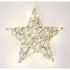 Vianočná svietiaca hviezda Silver, 30 x 30 cm, 20 micro LED, na batérie Vianočná svietiaca hviezda Silver, 30 x 30 cm, 20 micro LED, na batérie