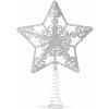 Ozdoba na špic vianočného stromu - hviezda - 20 x 15 cm - strieborná Ozdoba na špic vianočného stromu - hviezda - 20 x 15 cm - strieborná