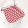 Biante Oblý bavlnený podsedák Olivia OL-008 Červeno-biela kocka malá - 39x37x3 cm Biante Oblý bavlnený podsedák Olivia OL-008 Červeno-biela kocka malá - 39x37x3 cm