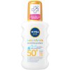 Nivea Sun Sensitive Protect & Care detský spray na opaľovanie SPF50+ 200 ml