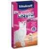 Vitakraft Cat Liquid-snack s kačkou a beta glukánmi 6 x 15 g