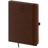 Helma 365 Týždenný diár A5 Memory tmavo hnedý s gumičkou 2026 Helma 365 Týždenný diár A5 Memory tmavo hnedý s gumičkou 2026