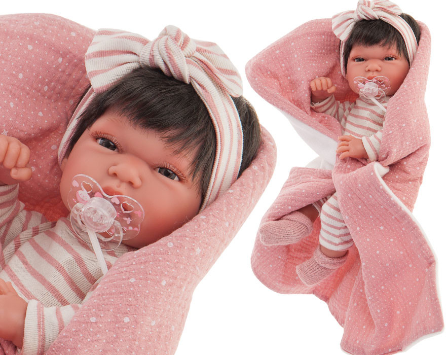 Antonio Juan 60146 TONETA realistická miminko s celovinylovým tělem 33 cm