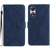 Peňaženkové kožené puzdro Stitching na Oppo A38 - Modrá Peňaženkové kožené puzdro Stitching na Oppo A38 - Modrá