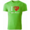 T-ričko I Love Alfa Romeo pánske tričko Farba trička: Jablkovozelená, Farba potlače: Biela, Veľkosť: XS T-ričko I Love Alfa Romeo pánske tričko Farba trička: Jablkovozelená, Farba potlače: Biela, Veľkosť: XS