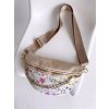 Béžová kvetovaná crossbody kabelka a ľavinka v jednom Grosso Béžová kvetovaná crossbody kabelka a ľavinka v jednom Grosso
