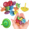 Leantoys Pestrá drevená mini arkádová hračka s vretienkom, 4 cm Leantoys Pestrá drevená mini arkádová hračka s vretienkom, 4 cm