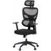Kancelárska ergonomická stolička GRANT - sieť, látka, čierna Kancelárska ergonomická stolička GRANT - sieť, látka, čierna