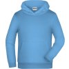 James & Nicholson Mikina s kapucí JN 796K, dětská COT02796K41005-sky blue 2XL Modrá nebesky James & Nicholson Mikina s kapucí JN 796K, dětská COT02796K41005-sky blue 2XL Modrá nebesky