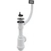 ALCAPLAST A444 Sifón drezový s flexi prepadom nerez DN50/40 ALCAPLAST A444 Sifón drezový s flexi prepadom nerez DN50/40