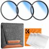 K&F Concept K&F 82MM Star Filters 3pcs Set 4+6+8 Points Cross Screen Starburst Filter Special Effect Camera Lens K&F Concept K&F 82MM Star Filters 3pcs Set 4+6+8 Points Cross Screen Starburst Filter Special Effect Camera Lens