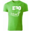 T-ričko BMW e30 line pánske tričko Farba trička: Jablkovozelená, Farba potlače: Biela, Veľkosť: 4XL T-ričko BMW e30 line pánske tričko Farba trička: Jablkovozelená, Farba potlače: Biela, Veľkosť: 4XL