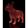 Beling 3D lampa, Francúzsky bull dog, 7 farebná S22 Beling 3D lampa, Francúzsky bull dog, 7 farebná S22