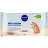 Nivea Baby Soft & Cream Cleanse & Care Wipes čisticí a pečující vlhčené ubrousky 57 ks Nivea Baby Soft & Cream Cleanse & Care Wipes čisticí a pečující vlhčené ubrousky 57 ks