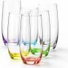 Crystalex Farebné poháre Club rainbow 6 x 350 ml