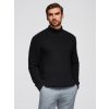Ombre Men's classic cotton turtleneck sweater - black čierna | svetlomodrá L Ombre 5907064528172 Ombre Men's classic cotton turtleneck sweater - black čierna | svetlomodrá L Ombre 5907064528172