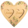 Albi Drevený podnos na svadobné obrúčky Srdce 15 x 14 cm Albi Drevený podnos na svadobné obrúčky Srdce 15 x 14 cm