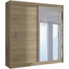 | Šatní skriňa so zrkadlom SABRINA 203x215 cm dub sonoma | MT0040 | Šatní skriňa so zrkadlom SABRINA 203x215 cm dub sonoma | MT0040