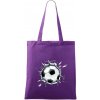 Futbalová lopta v triku - Taška bavlnená - 42 x 38 cm ( Fialová ) Futbalová lopta v triku - Taška bavlnená - 42 x 38 cm ( Fialová )