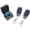 Diaľkovo ovládaný univerzálny reléový modul 12V prijímač + 2x 433MHz diaľkový ovládač Diaľkovo ovládaný univerzálny reléový modul 12V prijímač + 2x 433MHz diaľkový ovládač