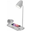 Tellur Nostalgia stolní lampa s bezdrátovou nabíječkou 15W, a Bluetooth reproduktorem 5W, bílá Tellur Nostalgia stolní lampa s bezdrátovou nabíječkou 15W, a Bluetooth reproduktorem 5W, bílá