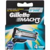 Gillette Mach3 (M) 4ks, Náhradné ostrie Gillette Mach3 (M) 4ks, Náhradné ostrie