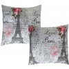 XPOSE® Bavlnená obliečka na vankúš PARIS - ružová 40x40 cm 2ks, Bavlna XPOSE® Bavlnená obliečka na vankúš PARIS - ružová 40x40 cm 2ks, Bavlna