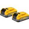 DeWALT DCBP318S2 - Súprava akumulátorov PowerStack™ 18V, XR®, 2×3,5Ah, bez nabíjačky DeWALT DCBP318S2 - Súprava akumulátorov PowerStack™ 18V, XR®, 2×3,5Ah, bez nabíjačky