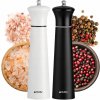 Ručný mlynček na korenie čierny a biely 2ks Ručný mlynček na korenie čierny a biely 2ks