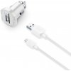 Nabíjačka do auta a kábel micro USB 10 W, biela - Cellularline Nabíjačka do auta a kábel micro USB 10 W, biela - Cellularline