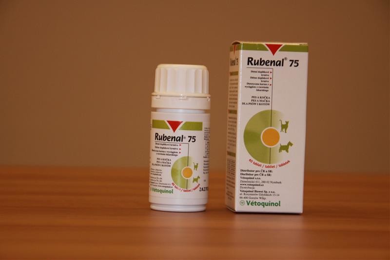 Vetoquinol Rubenal - dietný prípravok 75mg 60 tbl