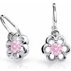 Cutie Jewellery Detské náušnice z bieleho zlata C1947-10-X-2 ružová Cutie Jewellery Detské náušnice z bieleho zlata C1947-10-X-2 ružová