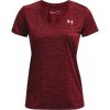 Under Armour Women's Tech Twist V Neck Červený
