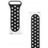 Tactical 713 Double Silikonový Řemínek 22mm bílo-černá 8596311125690
