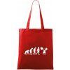 Evolution fitness Taška bavlnená 42 x 38 cm Červená