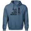Eat sleep play - šach - Oversized mikina pánska Moon - kratšia + širšia - 2XL ( Denim ) Eat sleep play - šach - Oversized mikina pánska Moon - kratšia + širšia - 2XL ( Denim )
