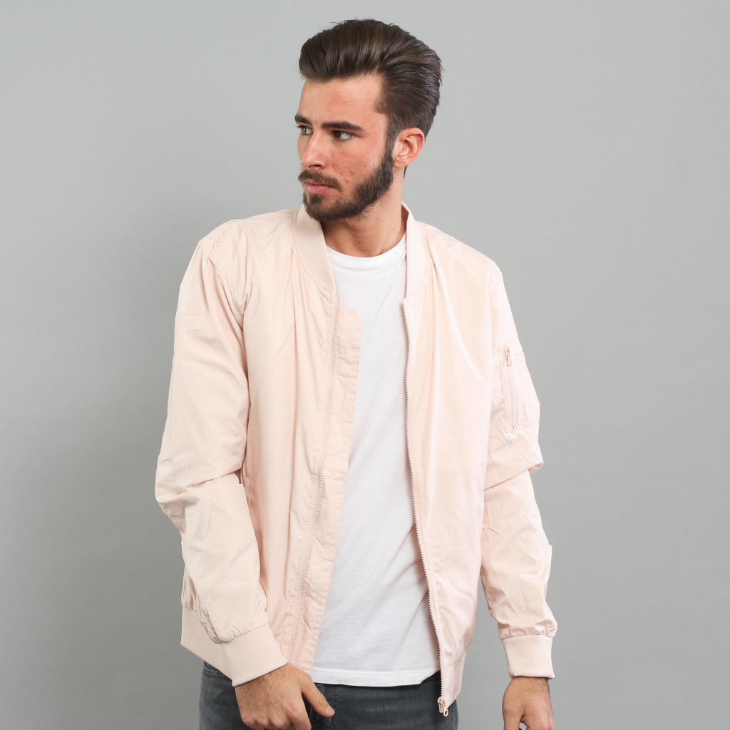 Urban Classics Light bomber jacket Light pink