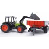 Bruder 02112 Traktor Claas Nectis s čelným nakladačom a vozom Bruder 02112 Traktor Claas Nectis s čelným nakladačom a vozom