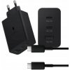 Sieťová Nabíjačka GaN 65W s 3x USB (2x USB-C, 1x USB-A) čierna Sieťová Nabíjačka GaN 65W s 3x USB (2x USB-C, 1x USB-A) čierna