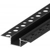Zápustný ALU profil GK18-3 v SDK pre LED pásiky, čierny Zápustný ALU profil GK18-3 v SDK pre LED pásiky, čierny