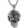 Pánsky náhrdelník Lebka Strieborná HR20472 Pánsky náhrdelník Lebka Strieborná HR20472