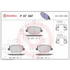BREMBO Sada brzdových platničiek kotúčovej brzdy P07007 BREMBO Sada brzdových platničiek kotúčovej brzdy P07007