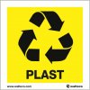 Walteco Recyklácia - plast, 92x92mm, samolepka Množstvo: 10 ks , 20767BP2 Walteco Recyklácia - plast, 92x92mm, samolepka Množstvo: 10 ks , 20767BP2