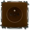 ABB, s.r.o. Tango - 6619A-A06357 H - Zásuvka jednonásobná, clonky; hnedá ABB, s.r.o. Tango - 6619A-A06357 H - Zásuvka jednonásobná, clonky; hnedá