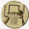 Basketbal : Emblém - Nálepka na trofej Ø 50 mm zlatá Basketbal : Emblém - Nálepka na trofej Ø 50 mm zlatá